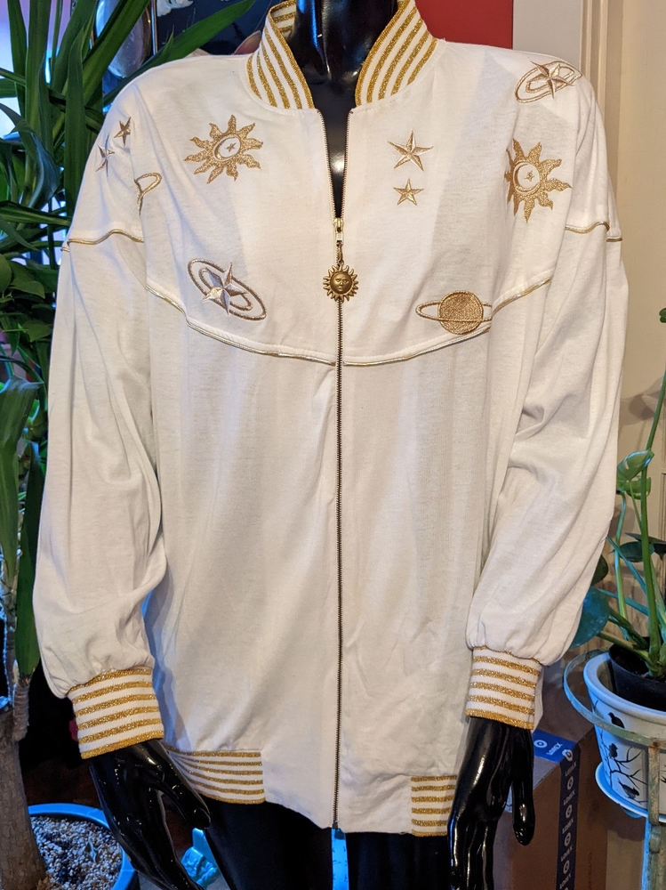 Bonnie Blair vintage celestial track jacket